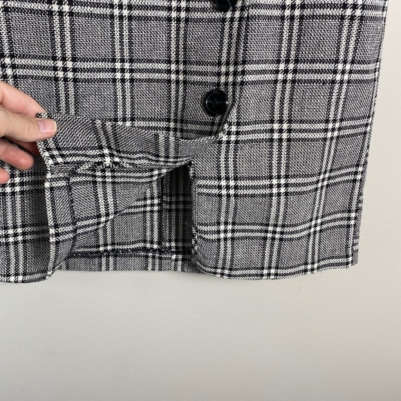Hyfve Women's Gray / Black Check Skirt with Tie Belt Size Medium - Picture 4 of 13